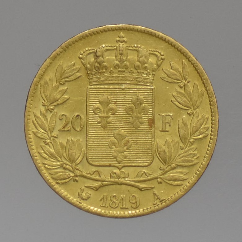 1819 Franciaország - XVIII. Lajos 20 Francs