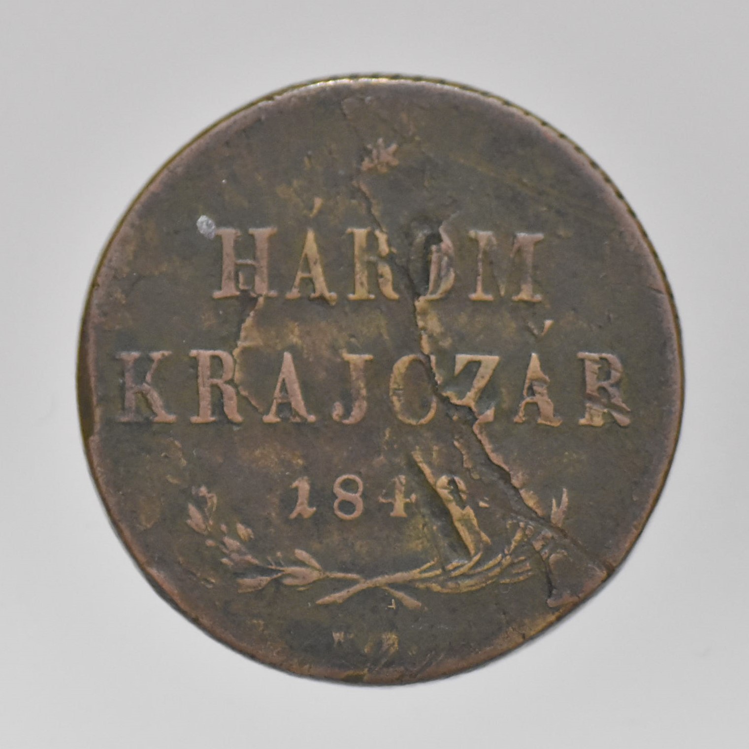 1849 NB  Szabadságharc  3 Krajcár