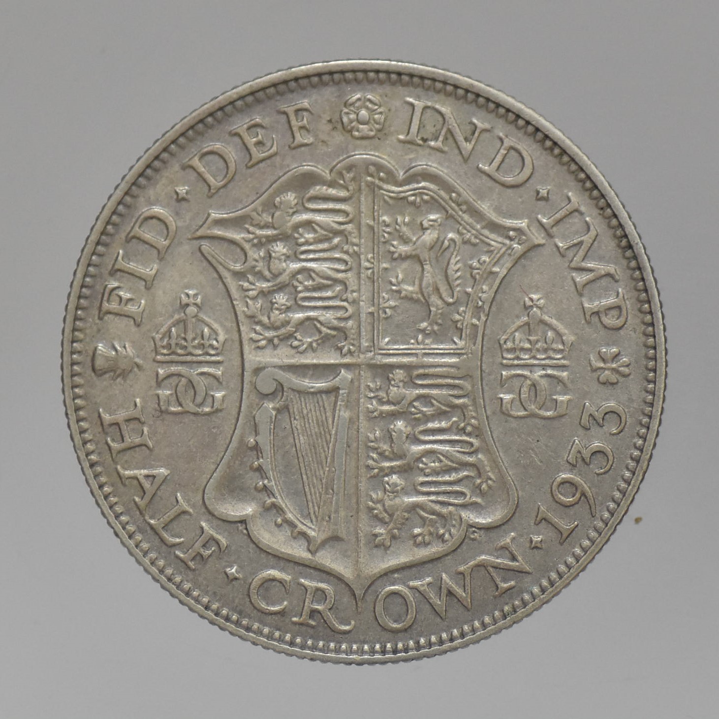 1933 Anglia - V. György  1/2 Crown